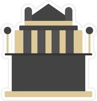 Halicarnassus Mausoleum Vector Icon