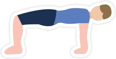 Upward Table Pose Vector Icon
