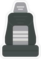 Racing Car Seat Vector Icon