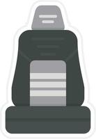 Racing Car Seat Vector Icon