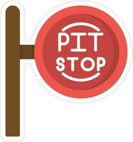 Pit Stop Vector Icon