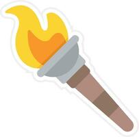 Olympic Torch Vector Icon