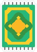 Prayer Mat Vector Icon