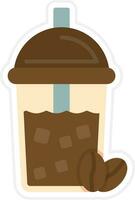 Iced Coffee Vector Icon