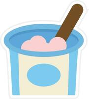 Yogurt Vector Icon