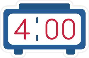 Digital Clock Vector Icon