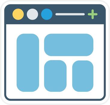 Website Layout Vector Icon