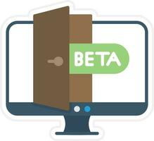 icono de vector beta