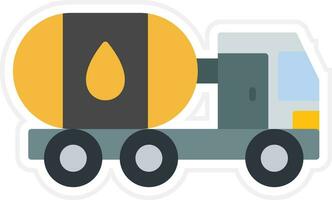 Oil Tanker Vector Icon