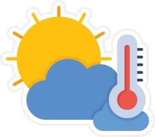 icono de vector de clima caliente