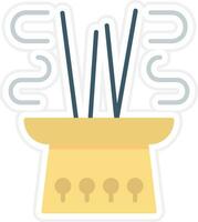 Incense Sticks Vector Icon