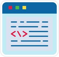 Web Coding Vector Icon