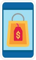 Mobile Shopping Vector Icon