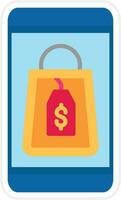 Mobile Shopping Vector Icon