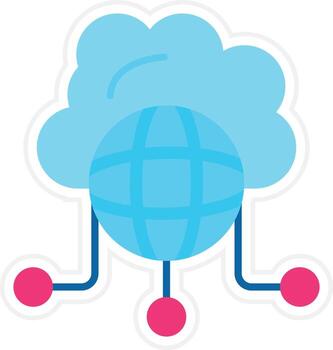 Cloud Network Vector Icon