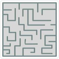 Maze Challenge Vector Icon