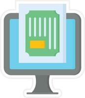 Online Certificate Vector Icon