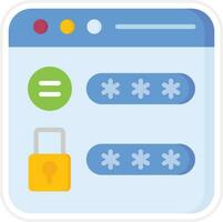 Website Password Vector Icon