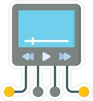 Video Network Vector Icon