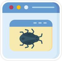 solicitud malware vector icono