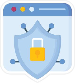 Browser Security Vector Icon