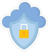 Cloud Security Vector Icon
