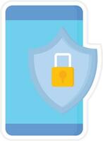 Mobile Security Vector Icon