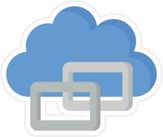 Cloud Link Vector Icon