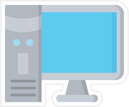 Workstation Vector Icon