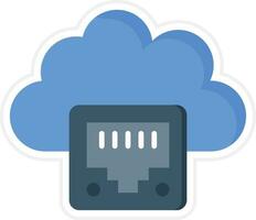 Cloud Ethernet Vector Icon