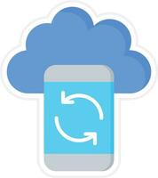 Cloud Sync Vector Icon