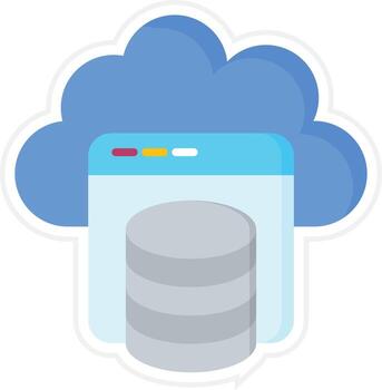 Cloud Storage Vector Icon