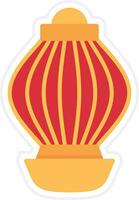 Red Paper Lantern Vector Icon