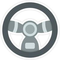 Steering Wheel Vector Icon