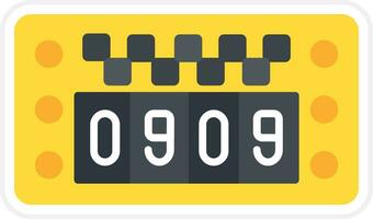 Taxi Meter Vector Icon