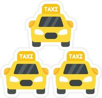 Taxi Stop Vector Icon