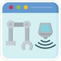 Cyber Physical System Vector Icon