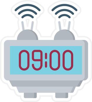 Smart Clock Vector Icon