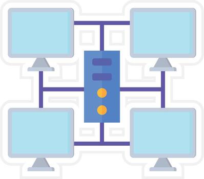 cuadrícula informática vector icono