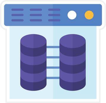 icono de vector de almacén de datos