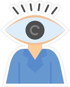 icono de vector de visión