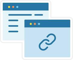 Backlink Vector Icon