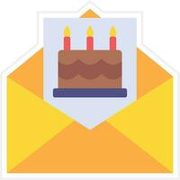 Birthday Invite Vector Icon