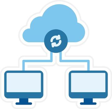 Data Transfer Vector Icon