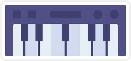 Piano keyboard Vector Icon