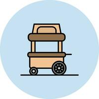 Food Cart Vector Icon