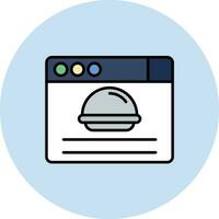 Food Blog Vector Icon