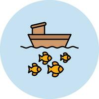 Fishing Boat Vector Icon