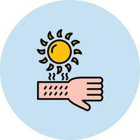Sunburn Vector Icon