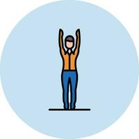 Stretching Arms Vector Icon